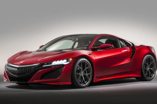 Acura Nsx, Суперкар, Купе, Гибрид, Красный Цвет., HD, 2K, 4K