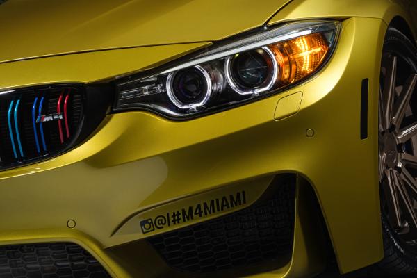 Bmw M4, Остин Желтый, Майами, Bmw, HD, 2K, 4K, 5K