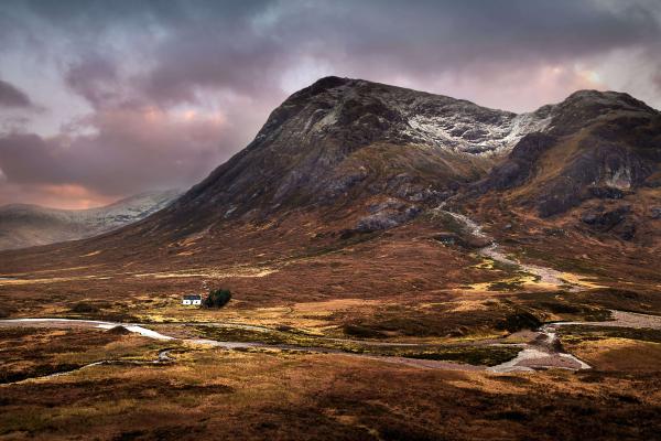 Buachaille Etive Mòr, Шотландия, Горы, Небо, Облака, HD, 2K, 4K, 5K