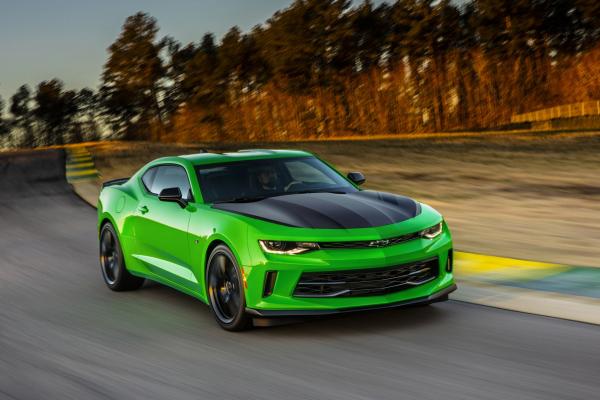 Chevrolet Camaro Lt1 Le, Nyias 2016, Зеленый, HD, 2K