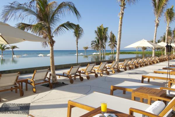 Grand Velas Riviera Maya, Мексика, Лучшие Отели 2017 Года, Туризм, Путешествия, Курорт, Отдых, Пальмы, Шезлонг, HD, 2K, 4K