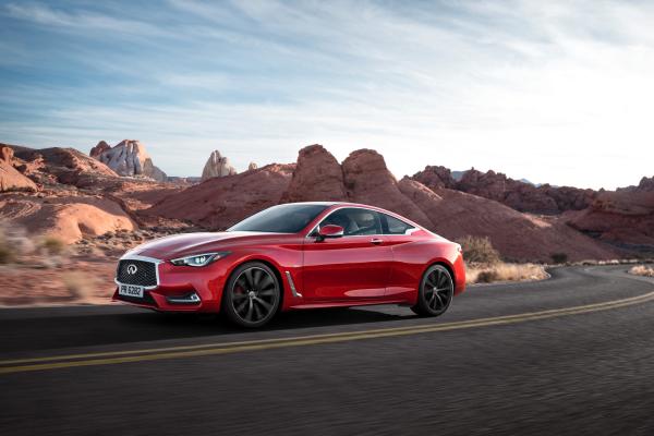 Infiniti Q 60 S 3.0T, Chicago Auto Show 2016, Гибрид, Красный, HD, 2K, 4K