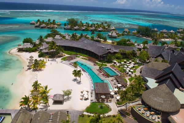 Intercontinental Moorea Resort, Лучшие Пляжи Мира, Туризм, Путешествия, Курорт, Отпуск, Бассейн, Пляж, HD, 2K, 4K, 5K