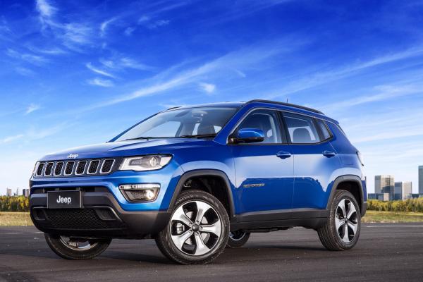 Jeep Compass Longitude, Внедорожник, Синий, HD, 2K, 4K