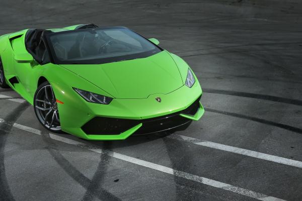 Lamborghini Huracán Lp 610-4 Spyder, Обвес, Зеленый, HD, 2K, 4K