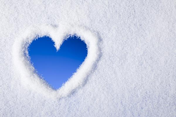 Love Image, Heart , Snow, HD, 2K, 4K