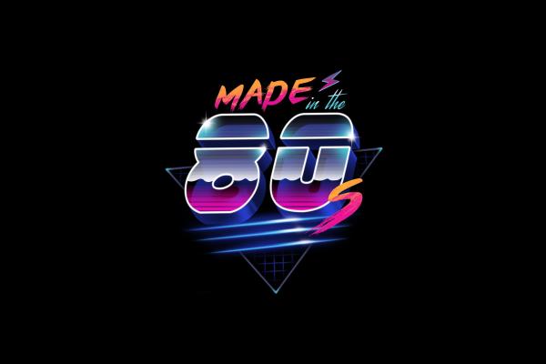 Сделано В 80-Х, Неон, Synthwave, Retrowave, HD, 2K