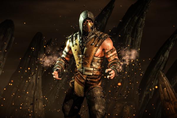 Mortal Kombat X, Скорпион, Файтинг, Ps4, Xbox One, HD, 2K, 4K