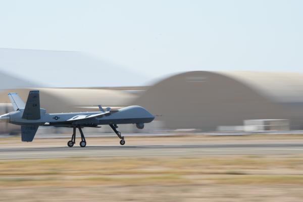 Mq-9 Reaper, Mq-9, Дрон, Combat, Армия Сша, Посадка, HD, 2K, 4K