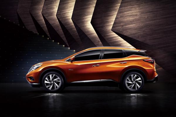 Nissan Murano, Гибрид, Кроссовер, Оранжевый, HD, 2K, 4K