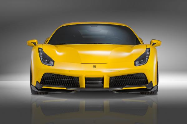 Novitec Rosso Ferrari 488 Gtb, Суперкар, Желтый, Скорость, HD, 2K, 4K