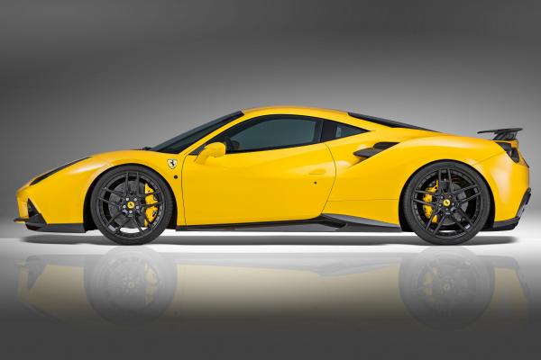 Novitec Rosso Ferrari 488 Gtb, Суперкар, Желтый, Скорость, HD, 2K, 4K