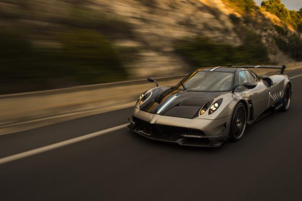 Pagani Huayra Bc, Женевский Автосалон 2016, Ультралегкий Суперкар, Спорткар, Серебро, HD, 2K, 4K