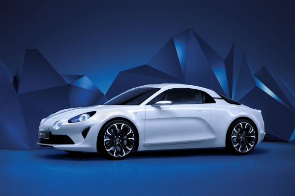 Renault Alpine Vision, Женевский Автосалон 2016, Спорткар, Белый, HD, 2K, 4K