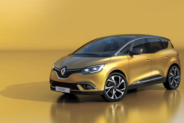 Renault Scenic, Женевский Автосалон 2016, Минивэн, Золото, HD, 2K, 4K