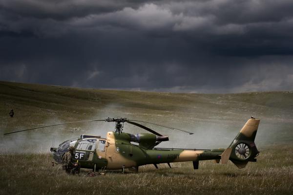 Sa 341, Sud-Aviation Gazelle, Вертолет, Армия Франции, Ввс Франции, HD, 2K, 4K