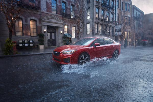 Subaru Impreza 2.0, Nyias 2016, Седан, Красный, HD, 2K, 4K