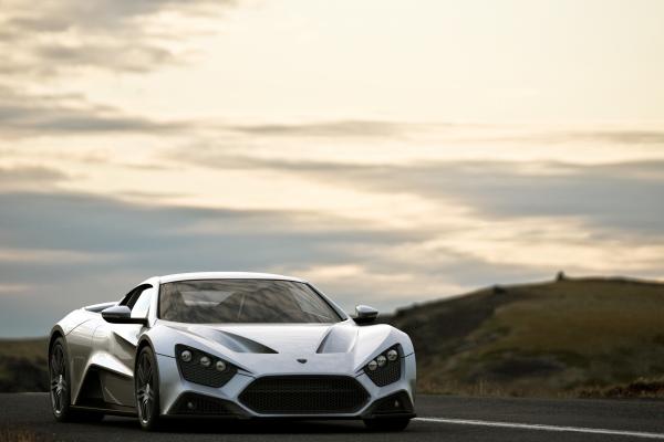 Zenvo St1, Суперкар, Zenvo, Luxury Cars, Спорткар, Скорость, Обзор, Тест-Драйв, Белый, Перед, HD, 2K, 4K