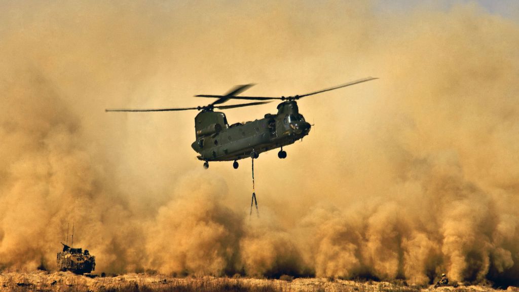 Boeing Ch-47 Chinook, Вертолет, Сша. Воздушные Силы, HD, 2K