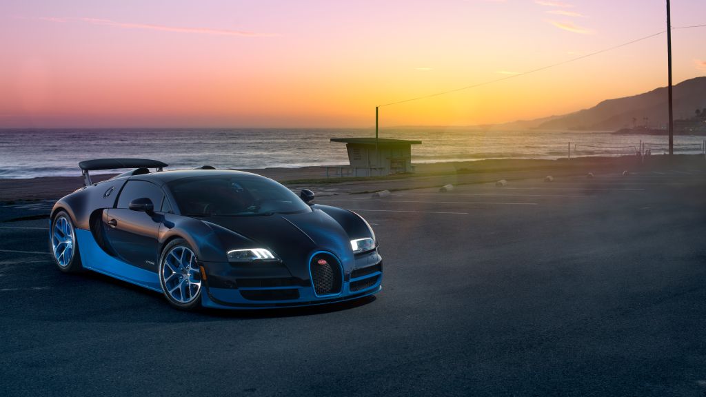 Bugatti Veyron Grand Sport Vitesse, Спортивный Автомобиль, HD, 2K, 4K, 5K