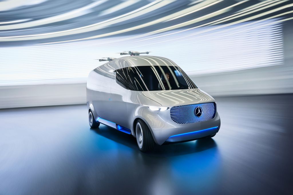 Mercedes Benz Vision Van, Концепт-Кары, Будущее, Коммерческий, Электромобиль, Mercedes Benz, HD, 2K, 4K