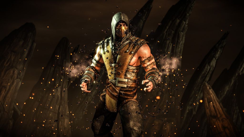 Mortal Kombat X, Скорпион, Файтинг, Ps4, Xbox One, HD, 2K, 4K