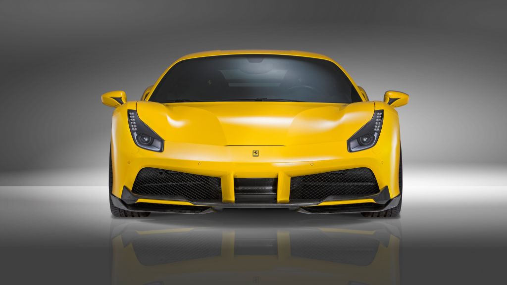 Novitec Rosso Ferrari 488 Gtb, Суперкар, Желтый, Скорость, HD, 2K, 4K