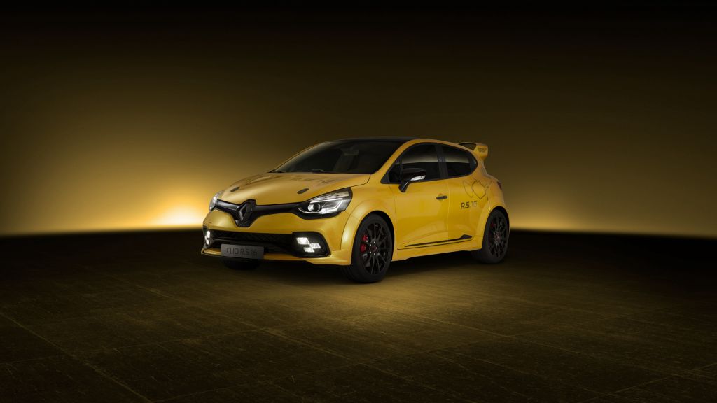 Renault Clio Rs 16, Желтый, Хот-Хэтч, HD, 2K, 4K