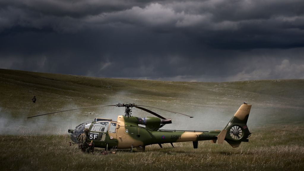 Sa 341, Sud-Aviation Gazelle, Вертолет, Армия Франции, Ввс Франции, HD, 2K, 4K