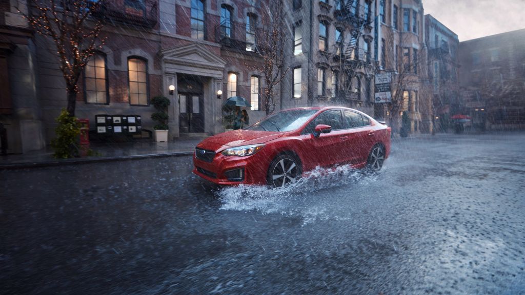 Subaru Impreza 2.0, Nyias 2016, Седан, Красный, HD, 2K, 4K