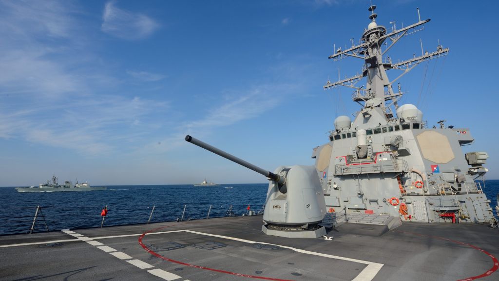 Военный Корабль Сша Росс, Ddg-71, Класс Arleigh Burke, Ракетный Эсминец, Вмс Сша, HD, 2K, 4K